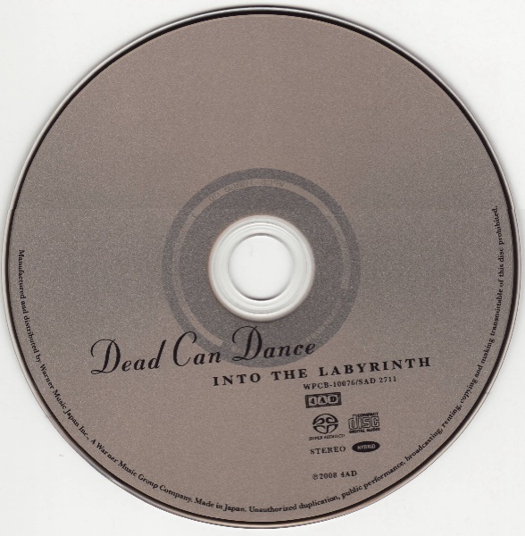 CD, Dead Can Dance - Into The Labyrinth